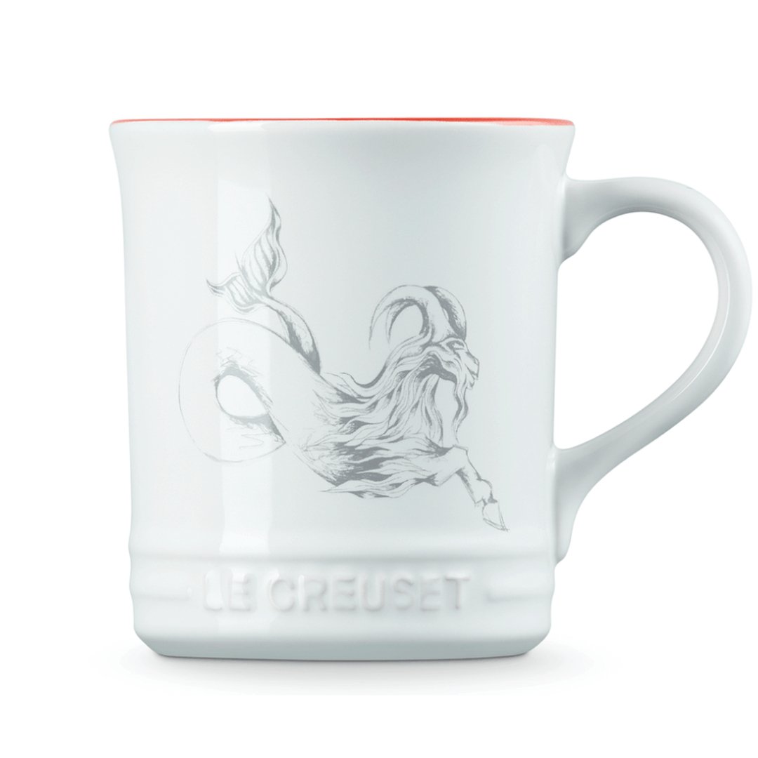 Caneca Seattle Zodíaco Capricórnio Branca 400ml Le Creuset