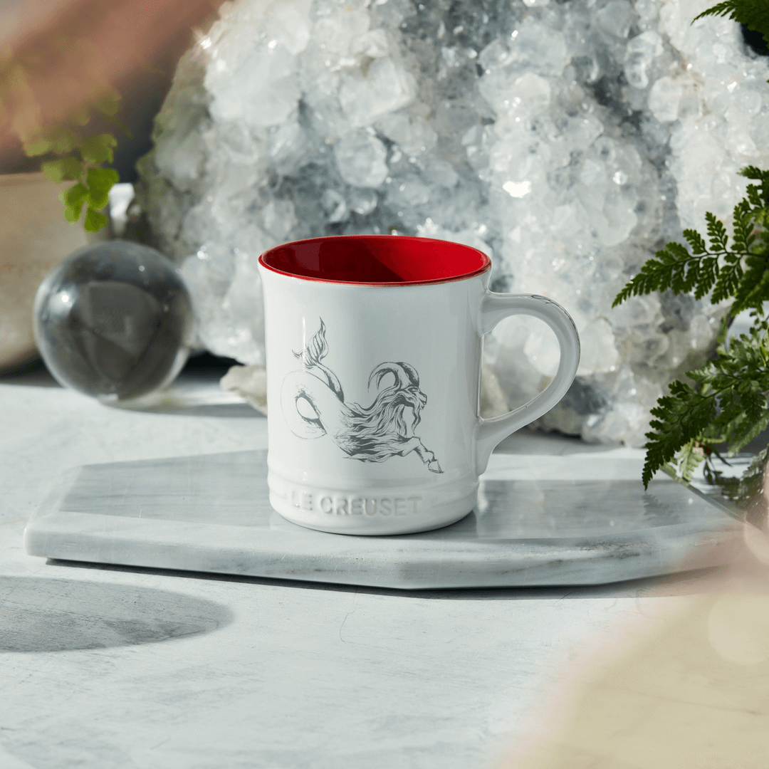 Caneca Seattle Zodíaco Capricórnio Branca 400ml Le Creuset