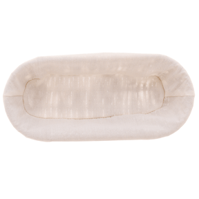 Cesta Oval de Sisal com Forro de Tecido 28cm
