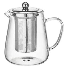 Chaleira de Vidro Borossilcato com Infusor em Aço Inox 750ml