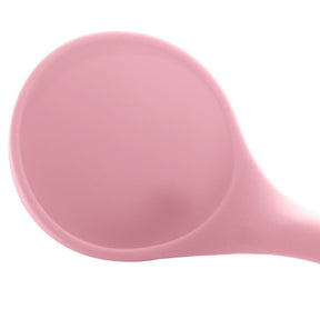 Concha de Silicone com Cabo de Bambu Charmy Rosa 31cm