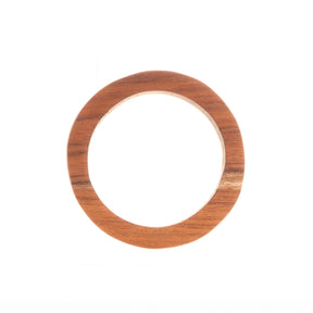 Conjunto 4 Anéis de Madeira para Guardanapo Marrom 8,4cm