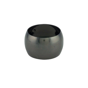 Conjunto 4 Aneis Para Guardanapo De Aco Circle Onix 4,5cm