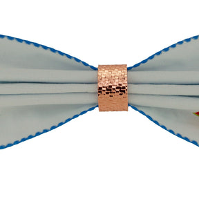 Conjunto 4 Anéis Para Guardanapos Metal Trançado Rose Gold