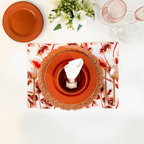 Conjunto 4 Anéis Para Guardanapos Metal Trançado Rose Gold