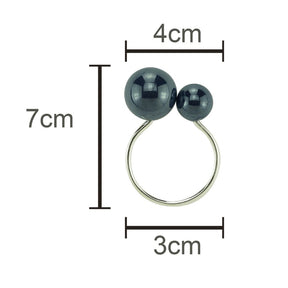 Conjunto 4 Anéis Porta Guardanapos Bolas Azul - 7cm