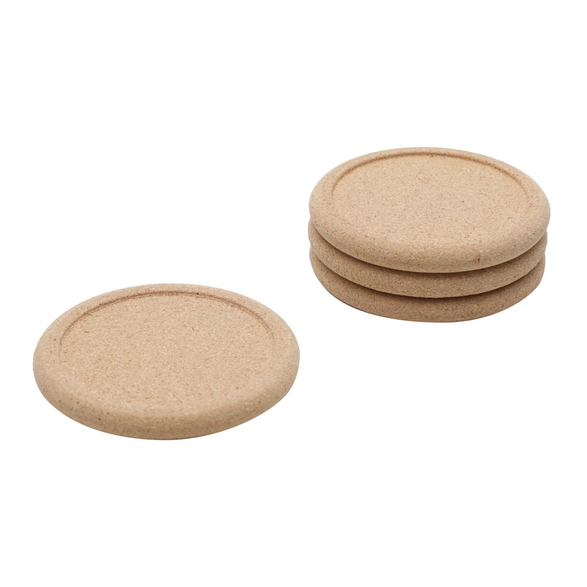 Conjunto 4 Porta Copos de Cortiça 10cm