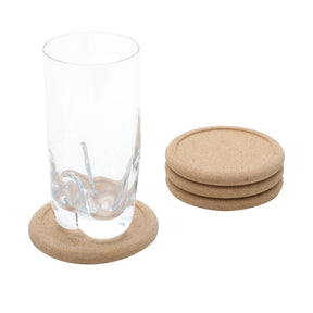 Conjunto 4 Porta Copos de Cortiça 10cm