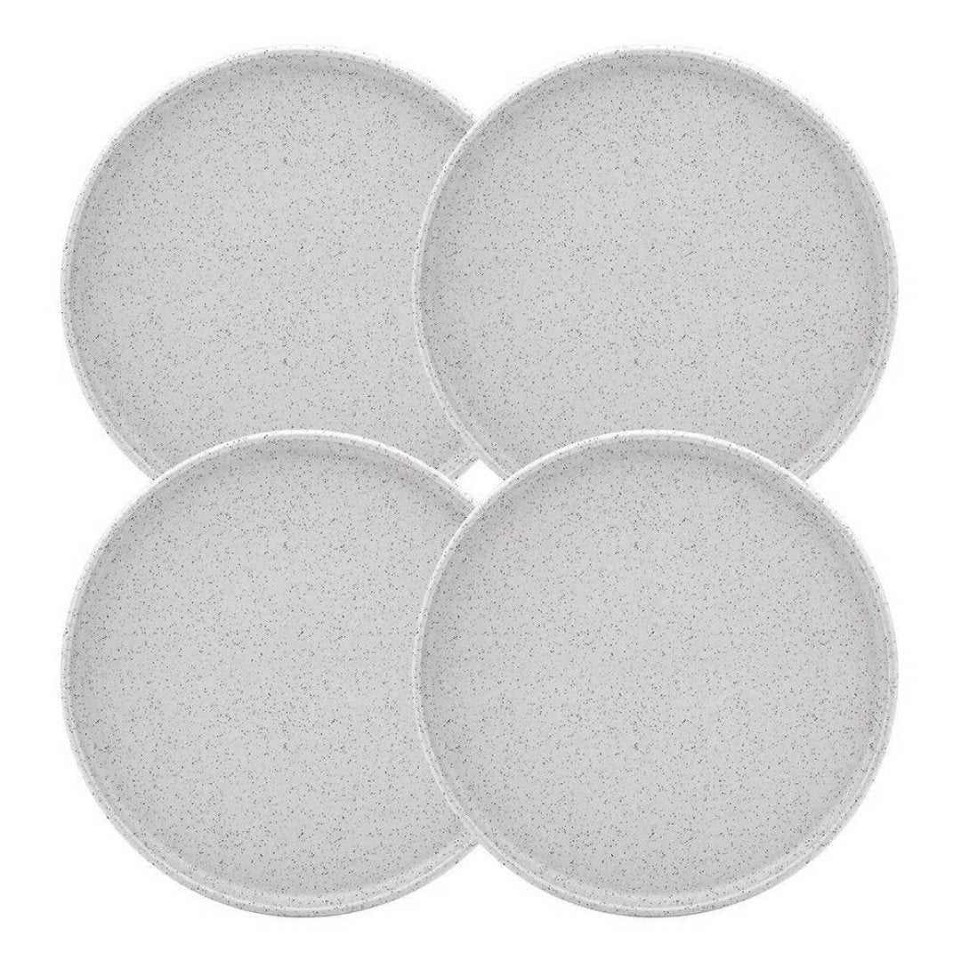Conjunto 4 Pratos Baunilha 22,5cm