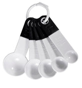 Conjunto Colheres de Medida Branco e Preto Prana