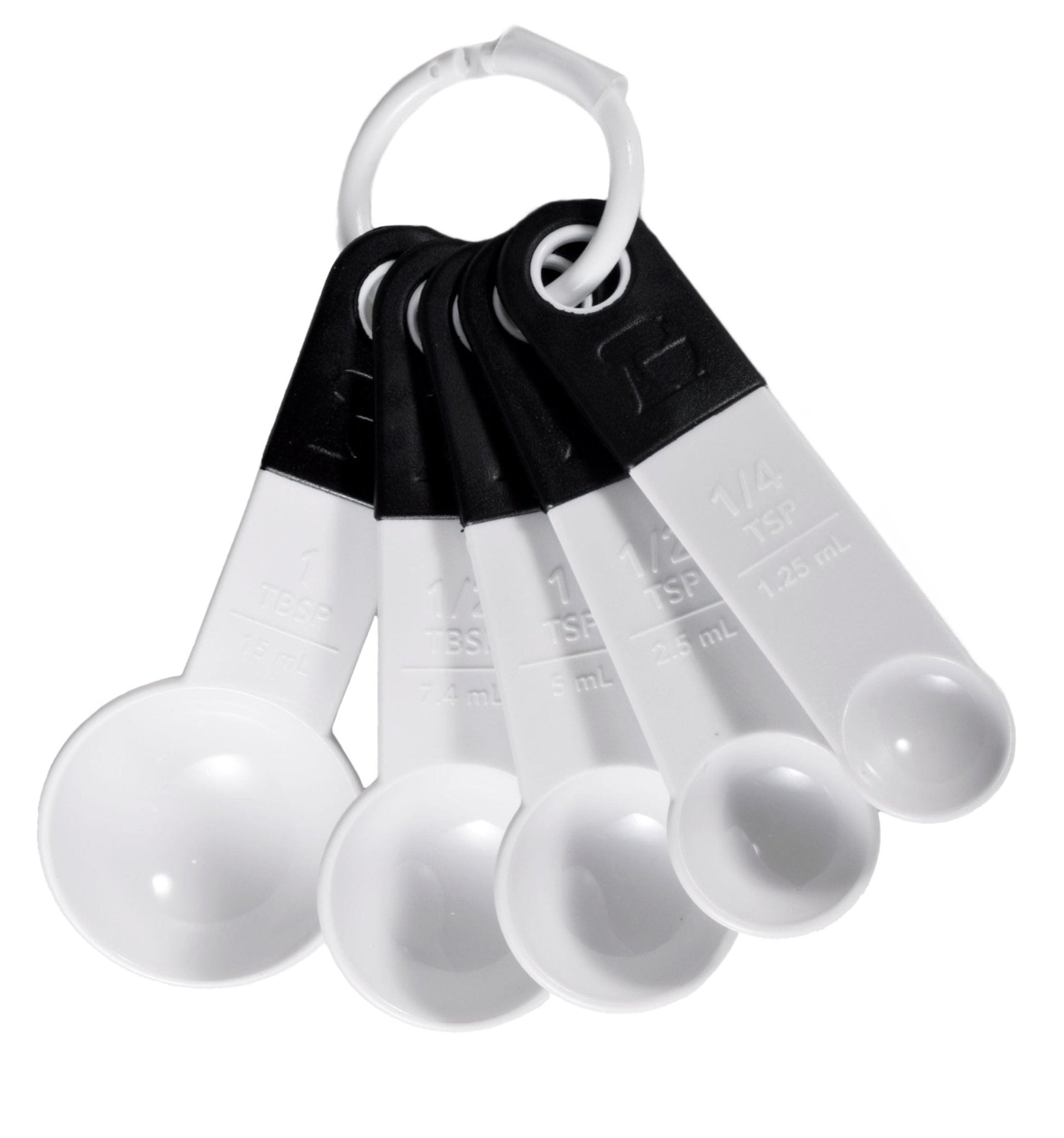 Conjunto Colheres de Medida Branco e Preto Prana