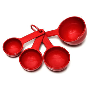 Conjunto Colheres de Medidas Vermelha 4 Peças KitchenAid
