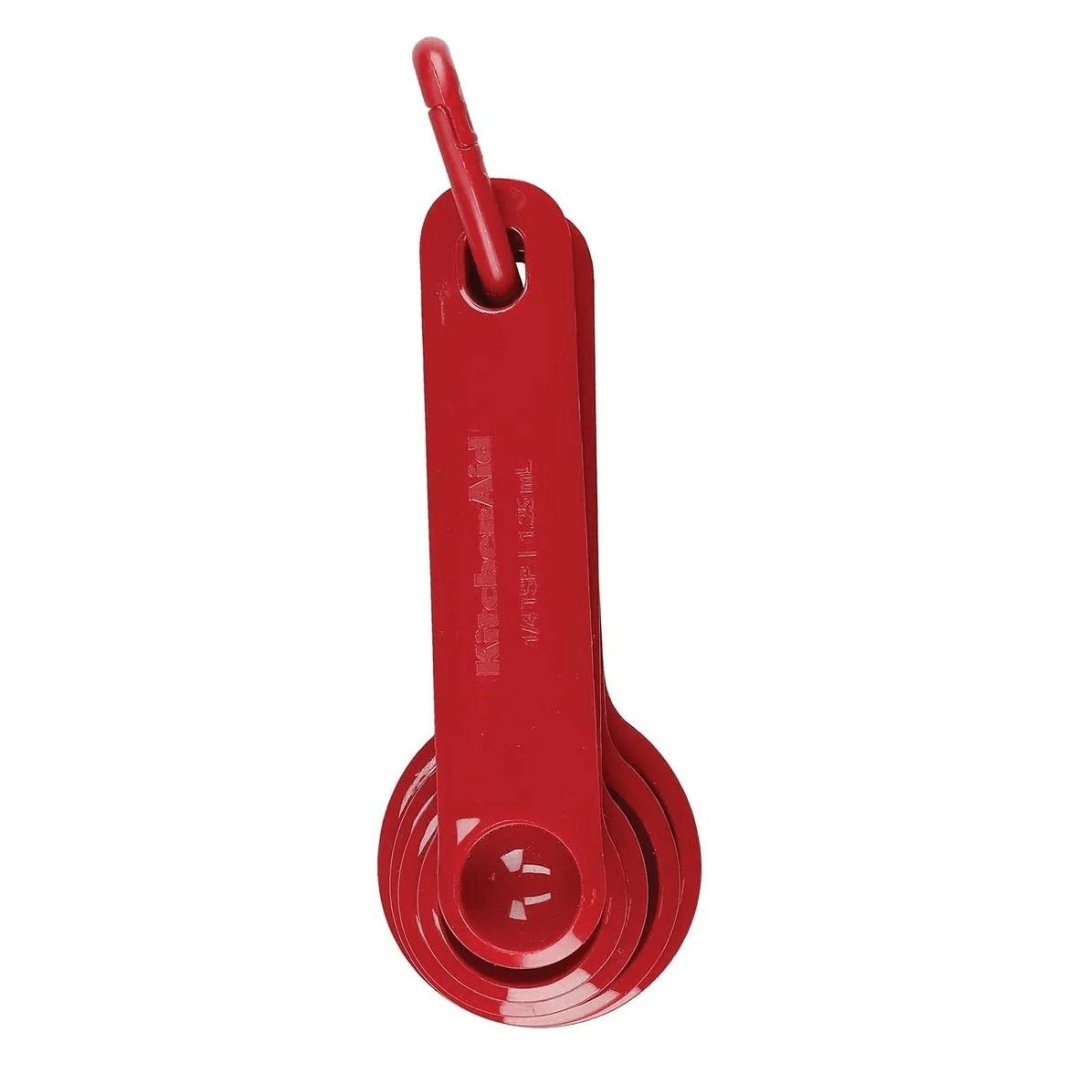 Conjunto Colheres de Medidas Vermelha 5 peças KitchenAid