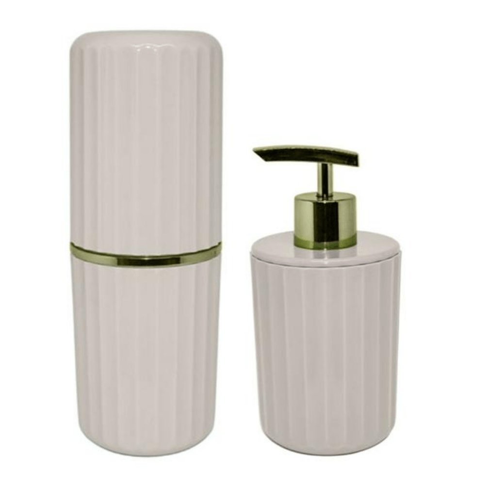 Conjunto De Banheiro Bege - 2 Peças
