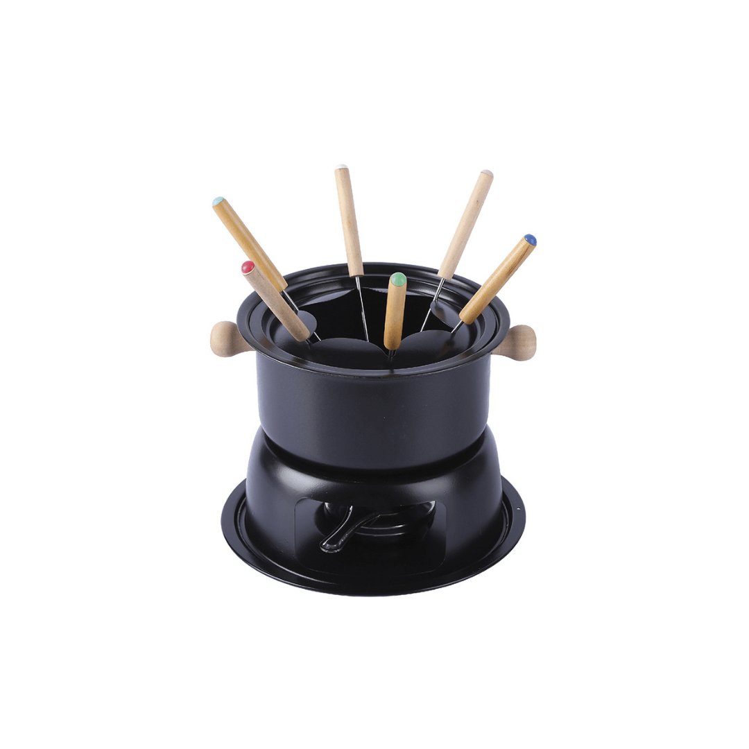 Conjunto de Fondue Lucerna Preto 11 Peças