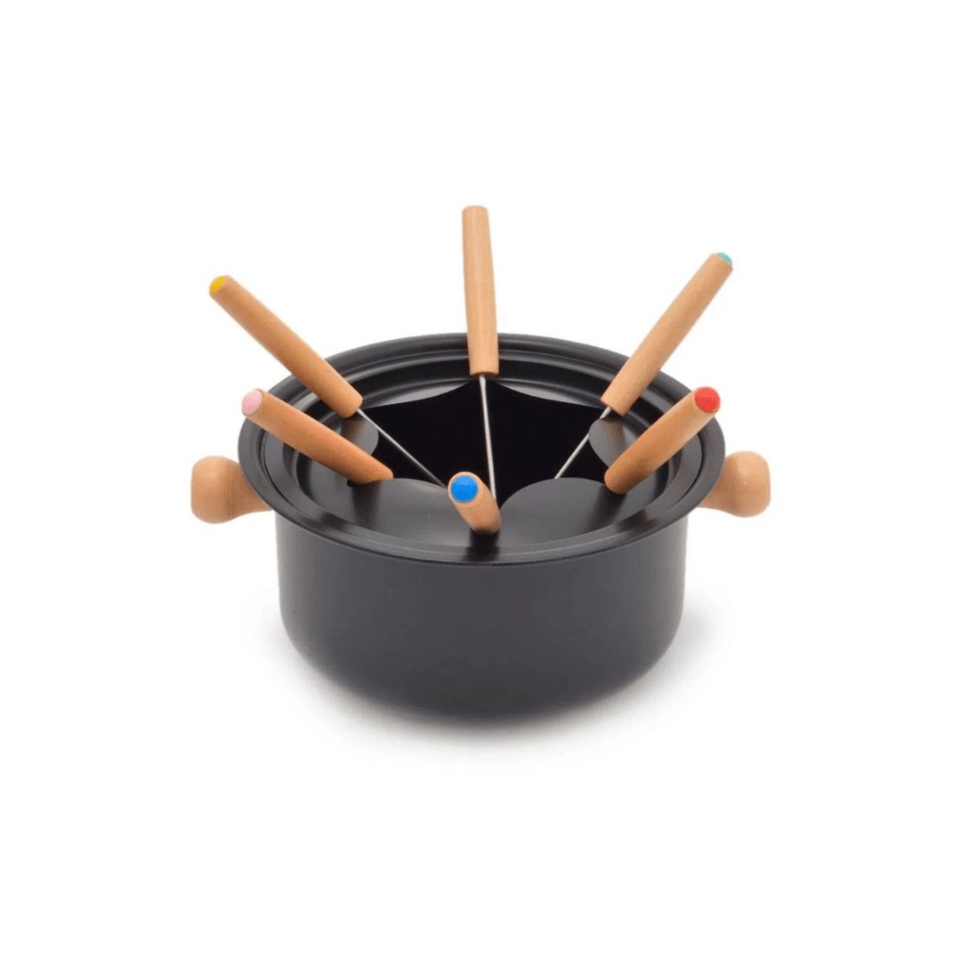 Conjunto de Fondue Lucerna Preto 11 Peças