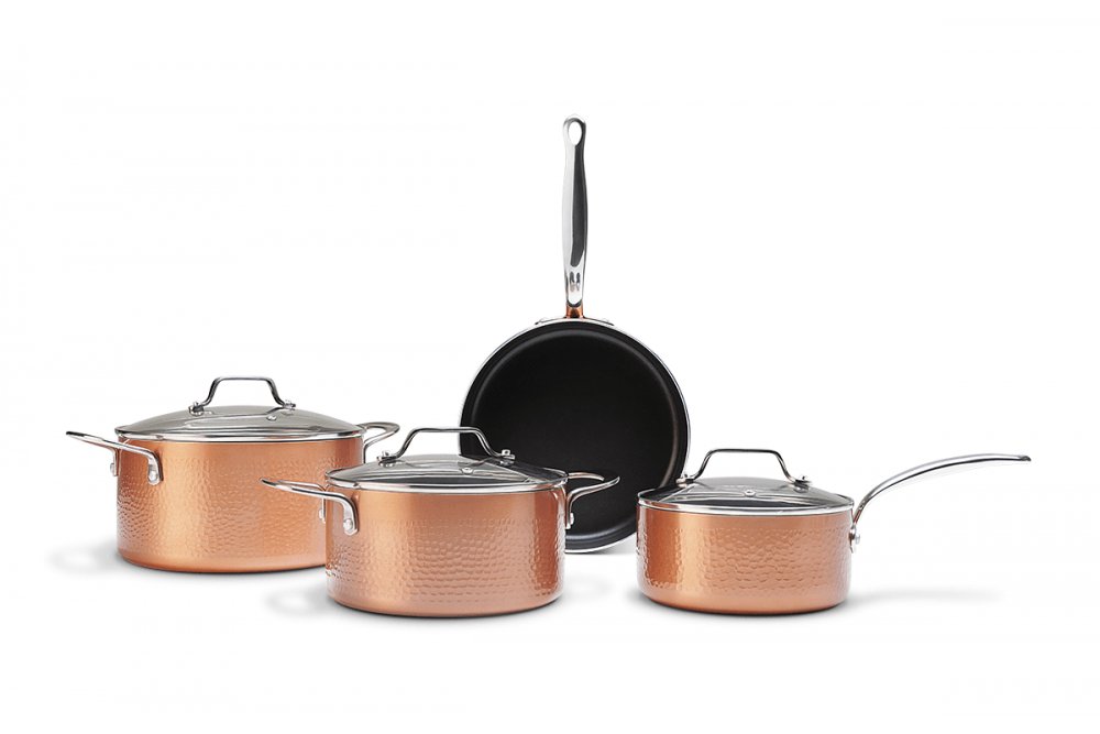 Conjunto de Panelas Luxo Rose Gold 4 Peças