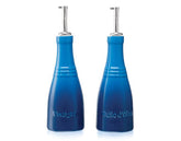 Conjunto Galheteiro Porta Óleo Azeite e Vinagre Azul Marseille Le Creuset