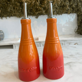 Conjunto Galheteiro Porta Óleo, Azeite e Vinagre Laranja Le Creuset