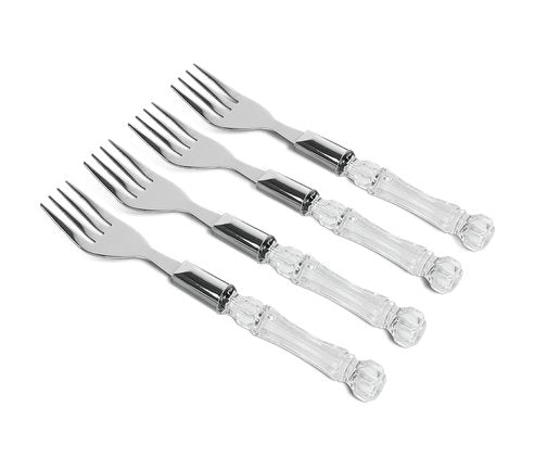 Conjunto Garfos Para Sobremesa 4 Peças Tasty Cristal