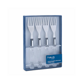 Conjunto Garfos Para Sobremesa 4 Peças Tasty Cristal