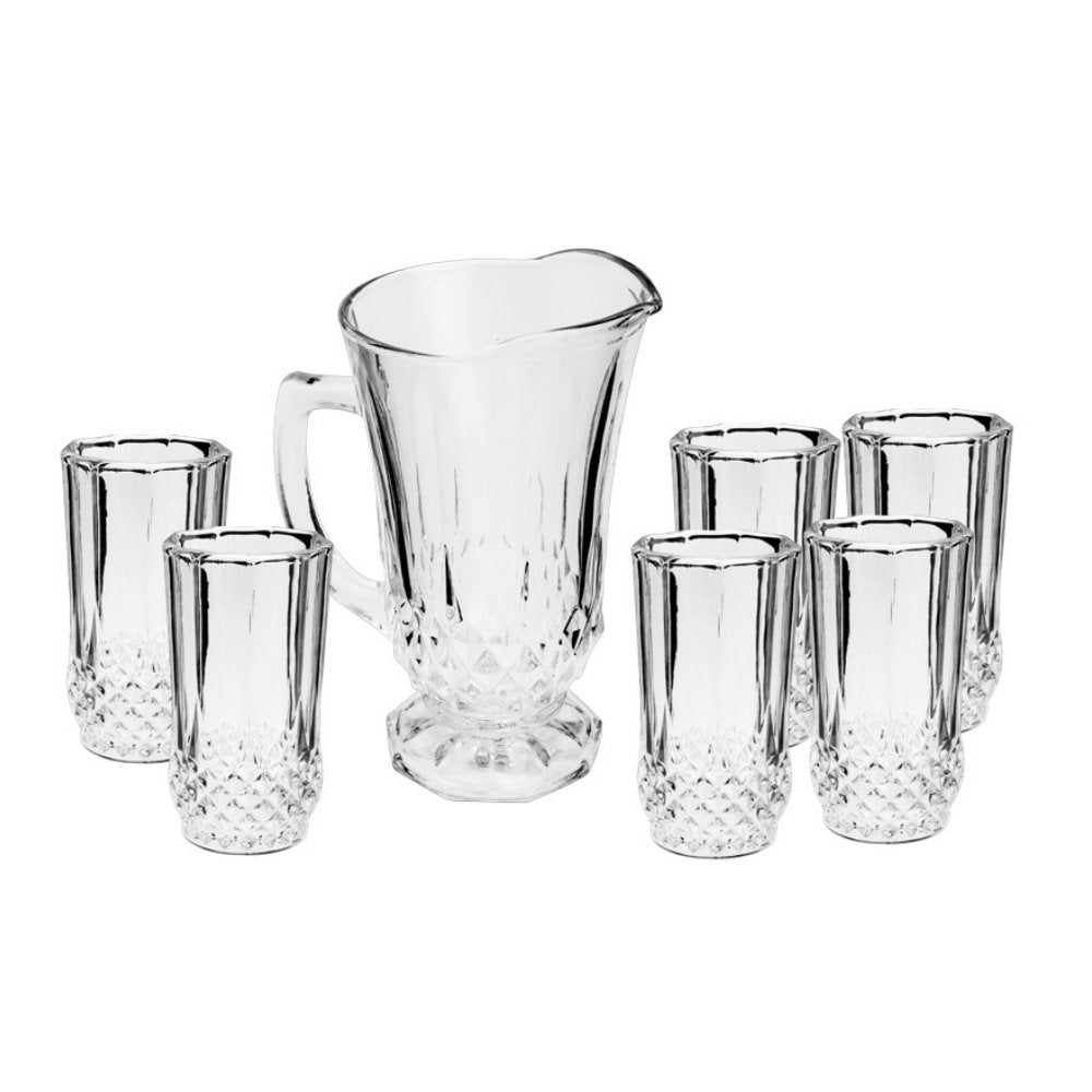 Conjunto Jarra Com 6 Copos De Vidro - 1,25l/260ml