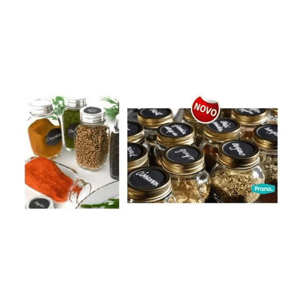 Conjunto Marcadores de Recipientes Redondo Prana