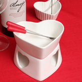 Conjunto para Fondue  Branco 7 Peças