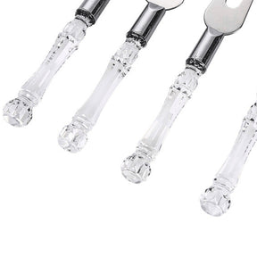 Conjunto para Queijo em Cristal 4 Peças