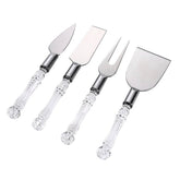 Conjunto para Queijo em Cristal 4 Peças