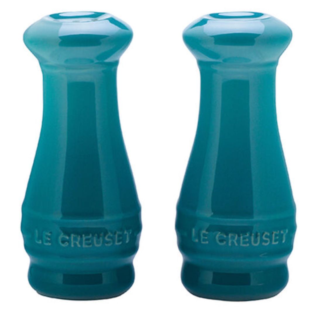 Conjunto Saleiro e Pimenteiro Azul Caribe 110ml Le Creuset