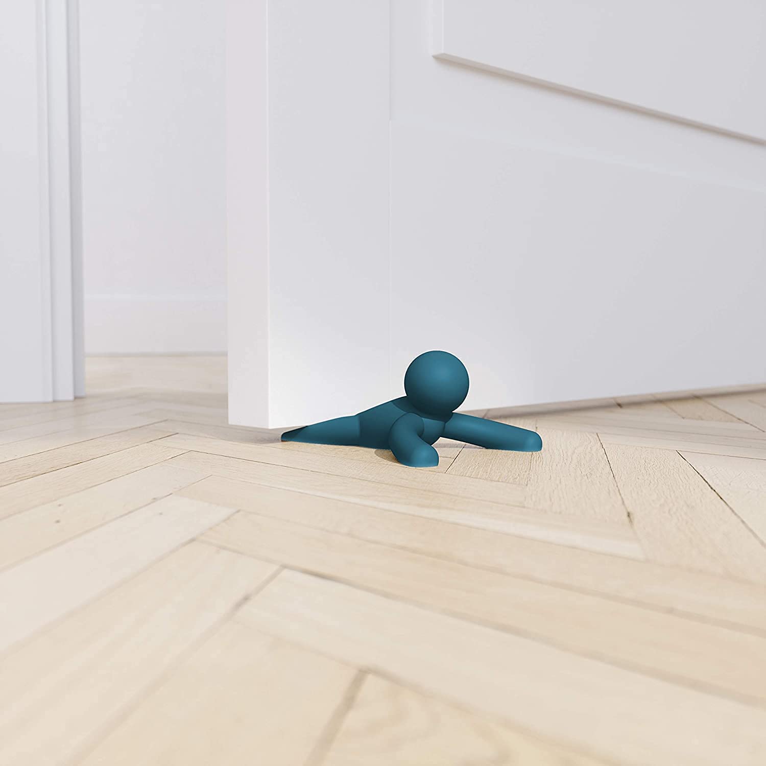Conjunto Trava Porta Buddy Azul  2 Peças