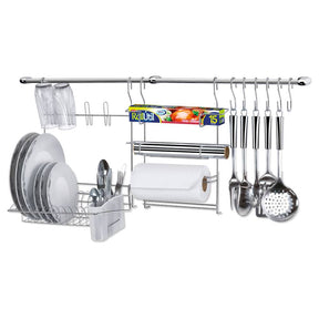 Cook Home 9 - Barra Pendurar Cozinha Aço Cromado