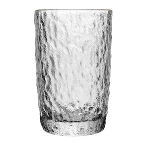 Copo Alto Petra Martelado em Cristal com Fio de Ouro 430ml