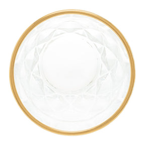 Copo de Vidro com Fio de Ouro Diamond 270ml