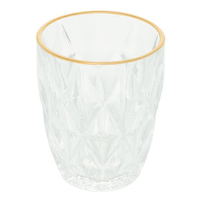 Copo de Vidro com Fio de Ouro Diamond 270ml