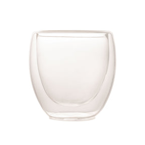Copo para Café Parede Dupla em Vidro Borossilicato Transparente 70ml