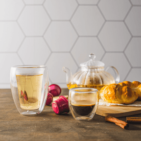 Copo para Café Parede Dupla em Vidro Borossilicato Transparente 70ml