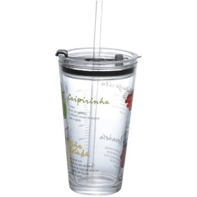 Copo para Drink com Canudo Celebrate 450ml