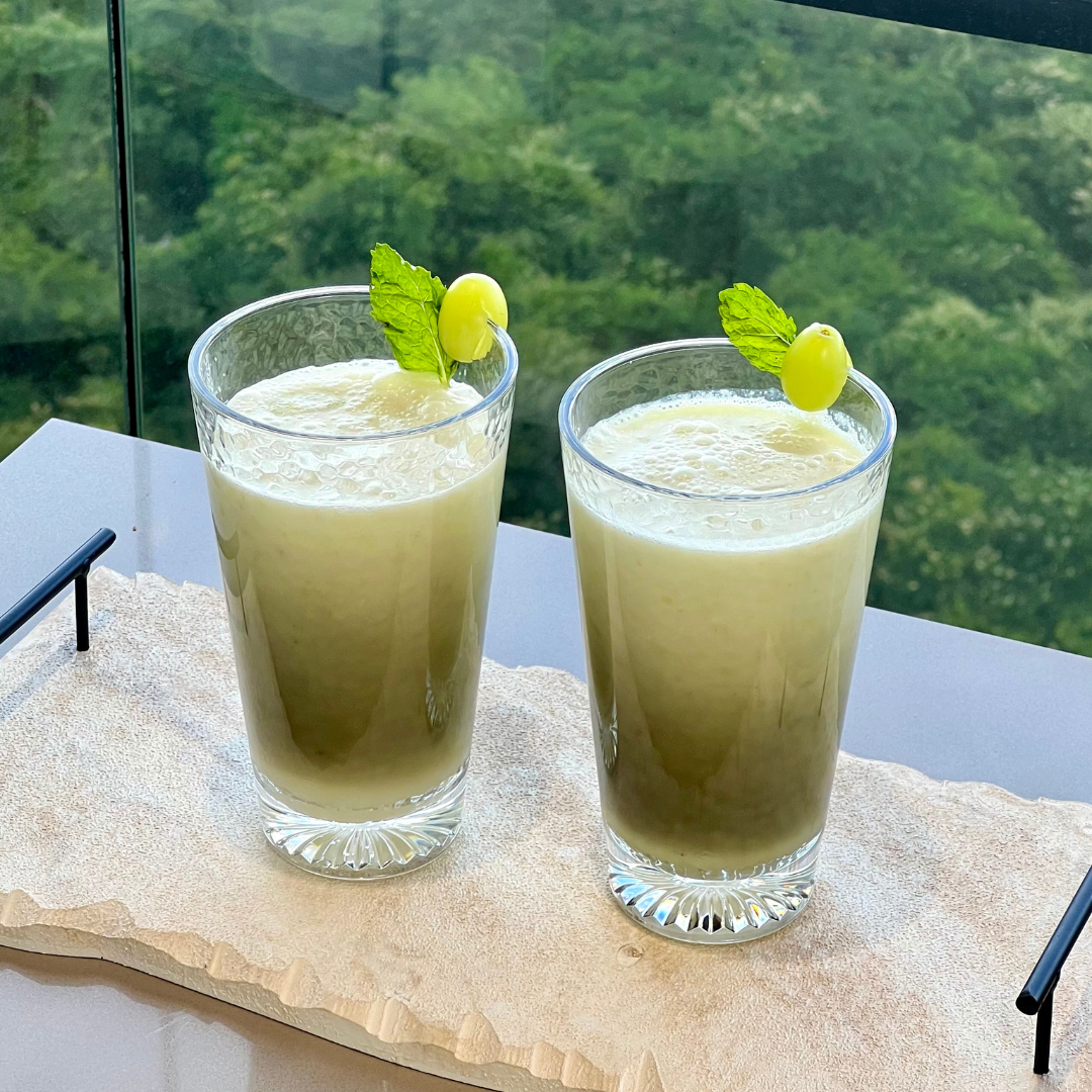 Copo Longo em Acrílico de Luxo Degrade Verde 562ml