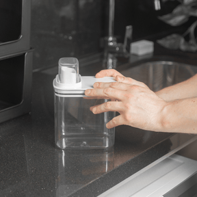 Pote Hermético Dispenser Flow Branco 1,5 Litros