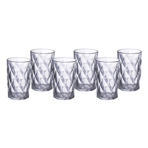 Jogo 6 Copos Altos Diamond 340ml