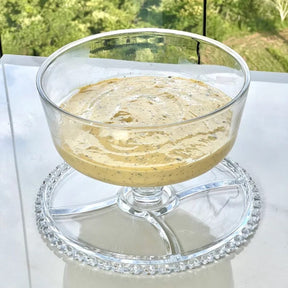 Boleira 6 em 1 Prato para Bolo Petisqueira Cristal Coração 25,5cm