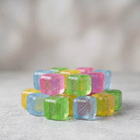 Jogo 12 Cubos de Gelo Reutilizáveis Coloridos 2,5cm