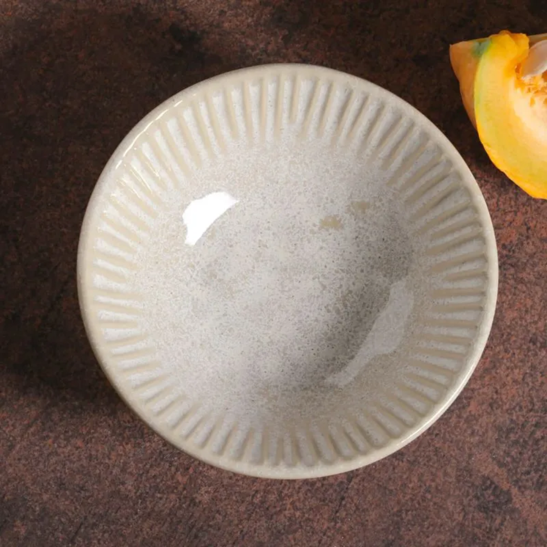 Bowl Linhas em Cerâmica Latte 370ml
