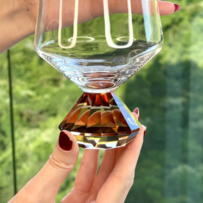 Taça de Vidro para Vinho Tinto Diamante Âmbar
