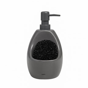 Dispenser Porta Detergente com Esponja Joey Cinza 591ml