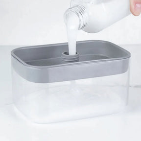 Dispenser Porta Detergente e Esponja Trium Chumbo 500ml