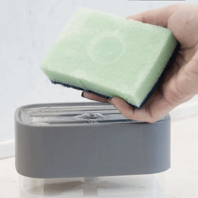 Dispenser Porta Detergente e Esponja Trium Chumbo 500ml