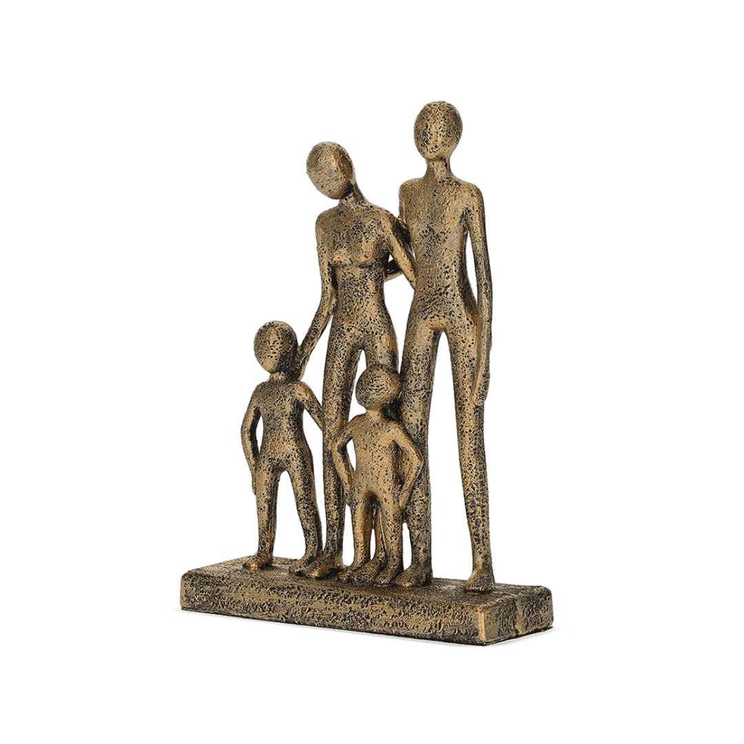 Escultura Familia em Polirresina 22cm
